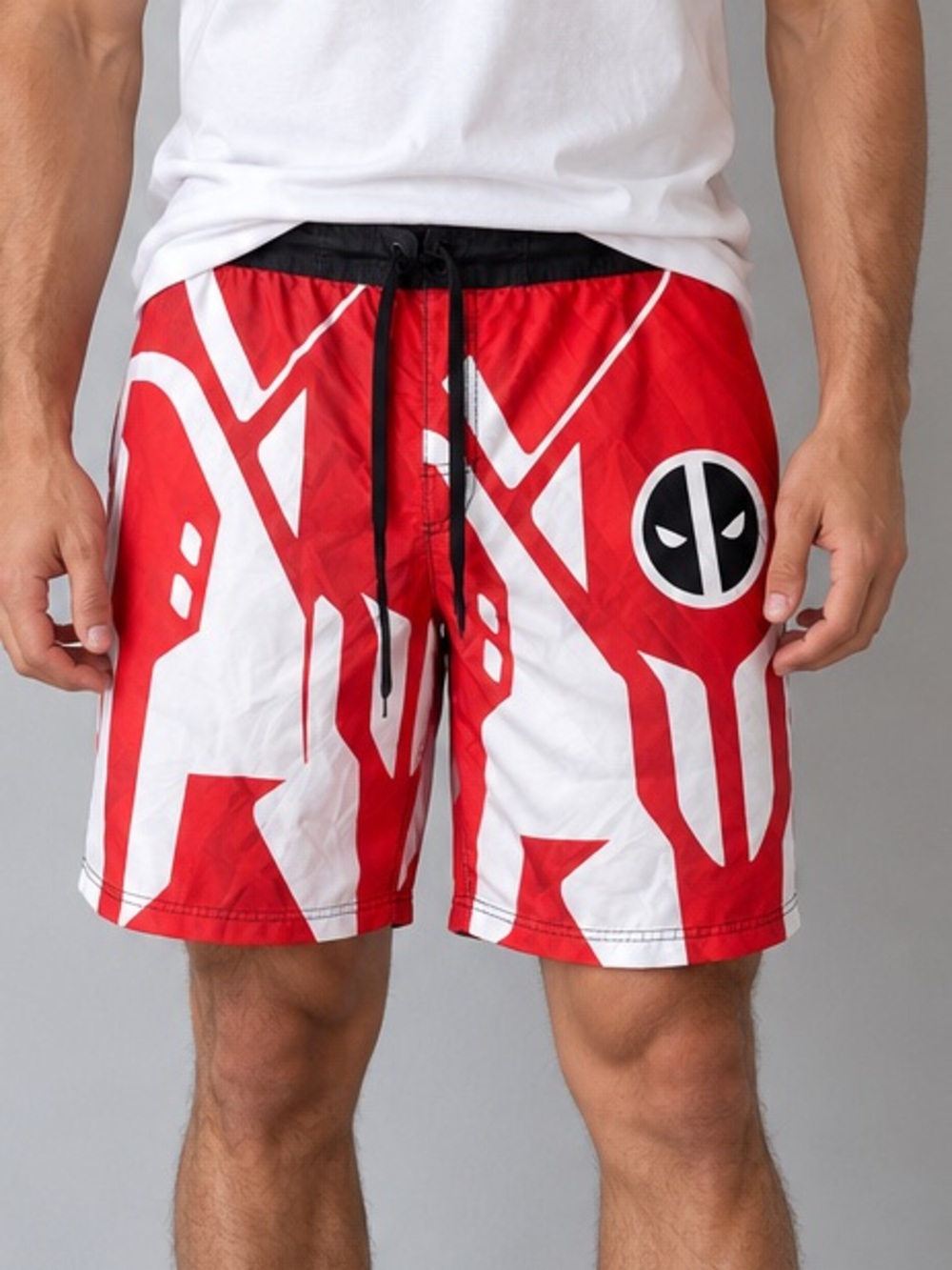 Marvel Deadpool Men’s Swim Shorts – Size L